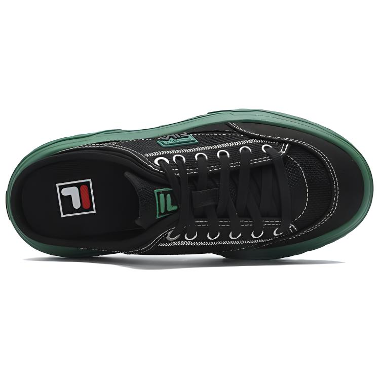 Fila Rock Mule Comfortable Versatile Durable Lightweight Low-Top Canvas Shoes Women Shoes Black F12W432307F-BK