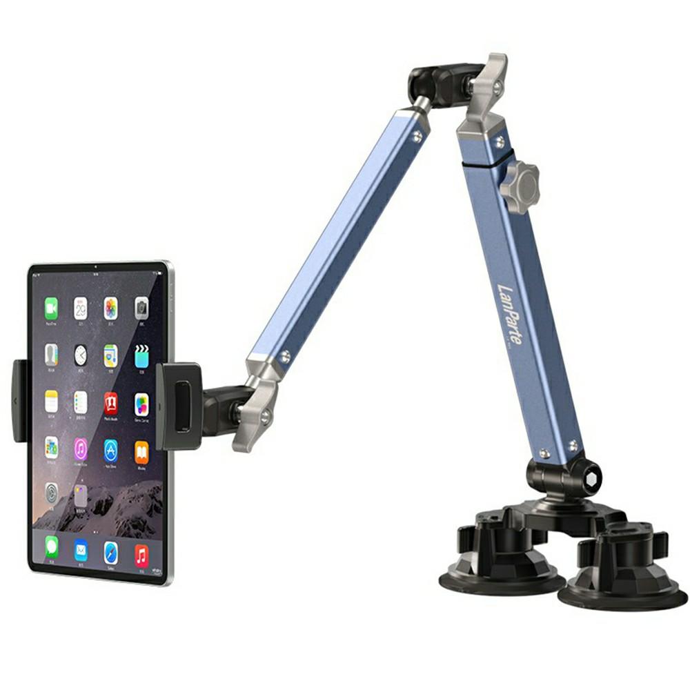 

LANPARTE LS-T02 Dual Suction Cup Tablet Stand Angle Adjustable Foldable Desktop Phone Bracket A
