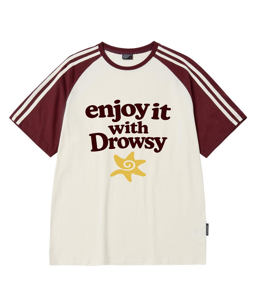 Deulousi Dw Enjoy Raglan Short Sleeve T-Shirt 5 Colors