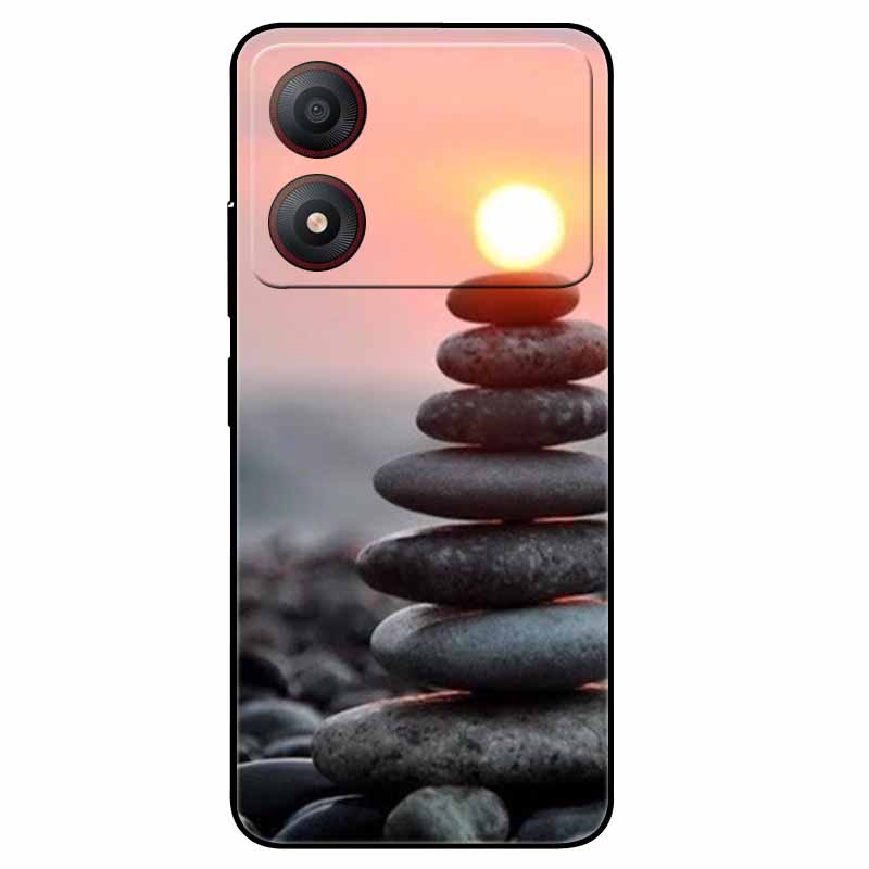 Pour ZTE Blade A34 4G Coque Anti-choc TPU Silicone Souple Housse de Téléphone pour ZTE Blade A 34 Funda Peinte pour BladeA34 Capa de Luxe