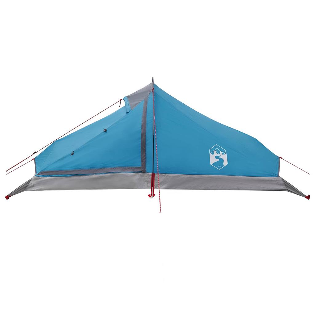 Trekking Tent Blue 4 Person 185T Polyester with PU Coating