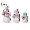 Christmas Wood Desktop Decor 3Pcs Wooden Tabletop Decor, Cute Snowman Gingerbread Man Figurines, Gift for Home Table Centerpiece, Rustic Ornaments