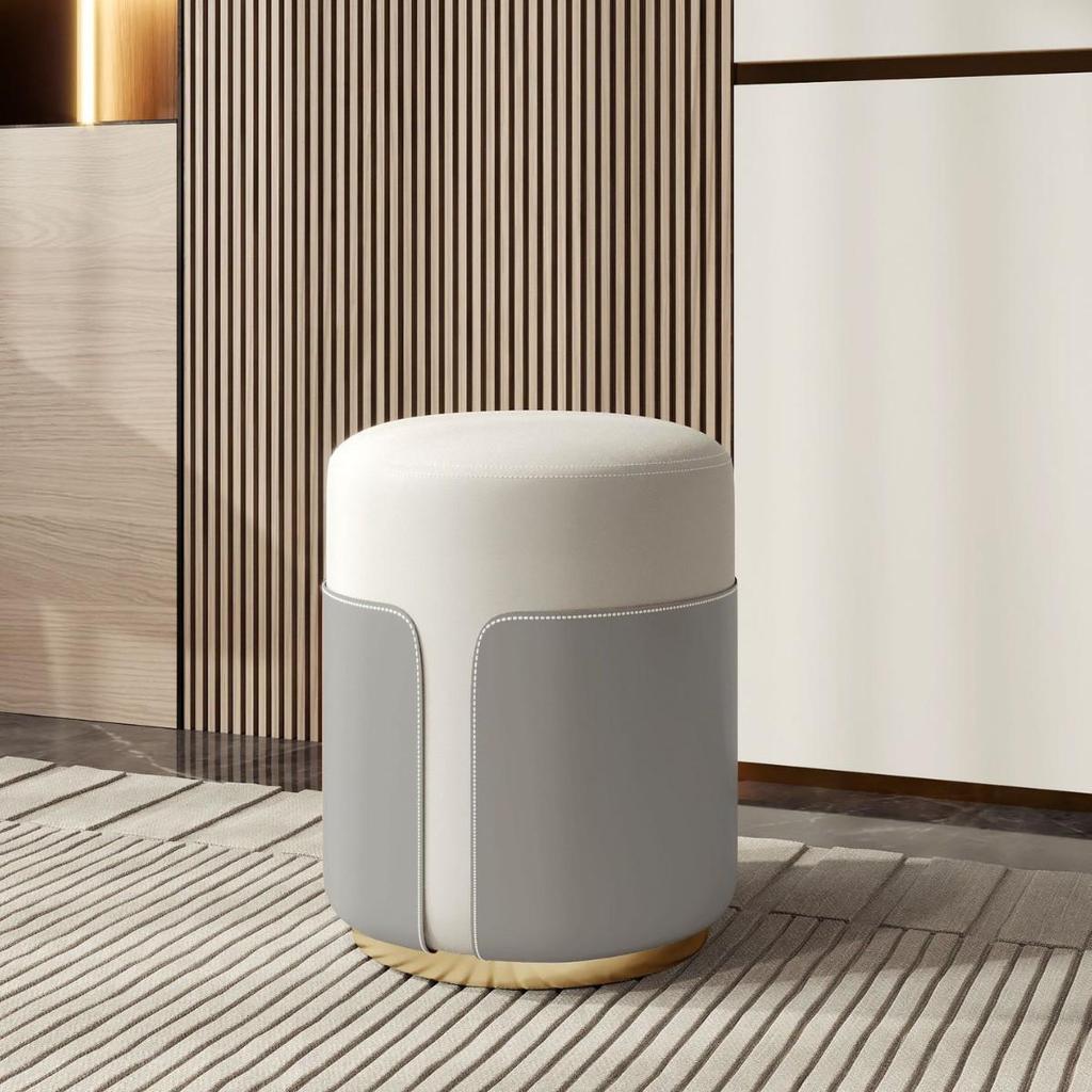 Luxury Makeup Stool: Modern Minimalist Vanity Chair for Girls' Bedrooms and Nail Art Spaces