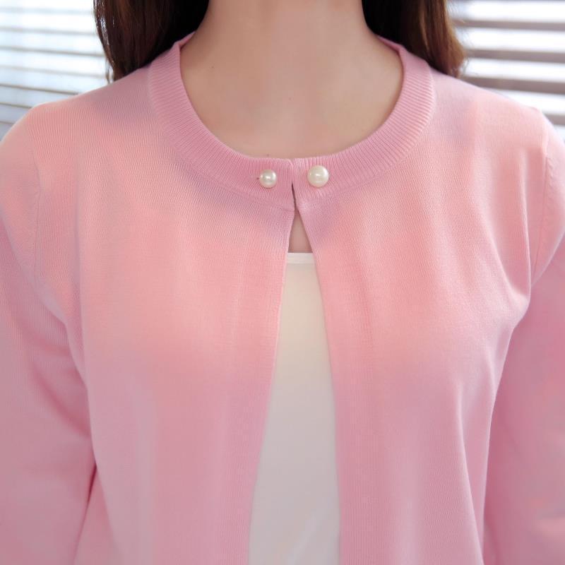FEKEHA Knitted Cardigan Women 2022 Autumn Long Sleeve Female Single Button Pull Sweater Black White