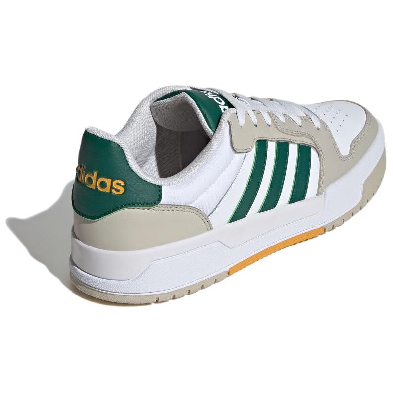 Adidas Entrap Fabric Synthetic Leather Comfortable Versatile Non-Slip Wear-Resistant Low-Top Skate Shoes Unisex Sneakers Gray White Green JR7980