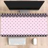 Grid Flower Game Mousepad Game Mat Durable Rubber for Games Mouse Pad Office Friendly Design HD Printing Xmm XXL Desk Mats