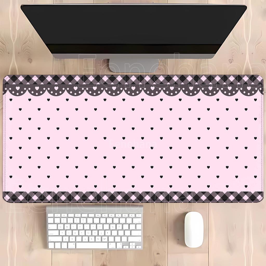 Grid Flower Game Mousepad Game Mat Durable Rubber for Games Mouse Pad Office Friendly Design HD Printing Xmm XXL Desk Mats