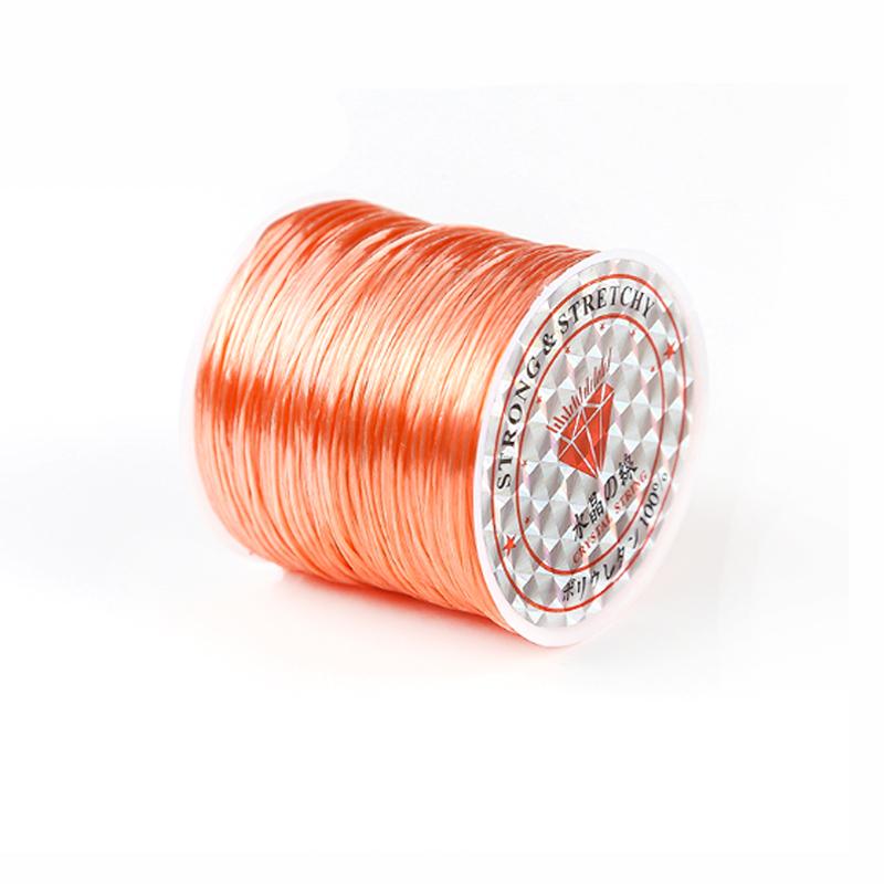 1 Roll Transparent Elastic Crystal Line Beading Cord for Jewelry Making and Garment Accessories
