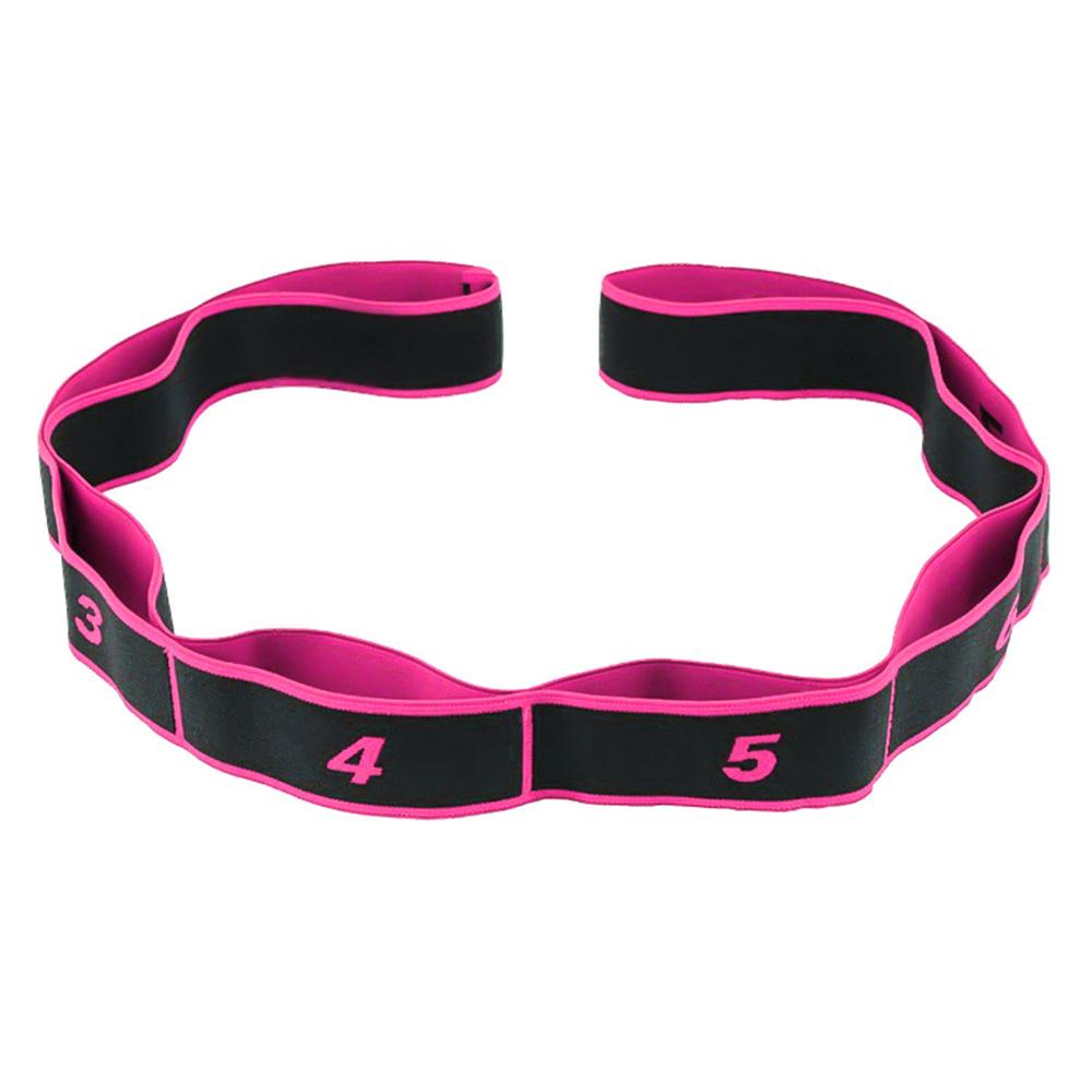 8 Segments Yoga Pull Strap Belt Latin Dance Training Resistance Bands Latex Polyester Elasticity Gym Pilates Fitness Exercise