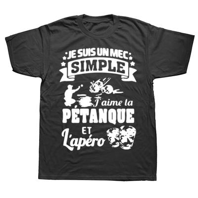 Funny Petanque Boule Sports Graphic 100 Cotton Tshirts Men Womens Fashion Casual Tshirt Loose Oversized Streetwear T Shirt