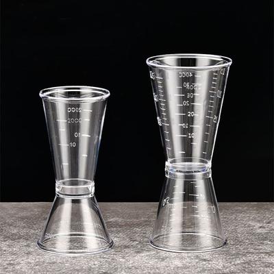 PP Cocktail Shaker 10/20cc Jigger Short New Liquid Measuring Cup