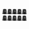 10pcsCelsiusSet   Safe Plastic Hydroponic Basket Cup for Garden Balcony Planting(Black)