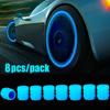 1/4/8/20PCS Luminous Car Tire Valve Cap Fluorescent Night Covered Motorcycle Truck Universal Tube Tyre Bicycle Valve Cap