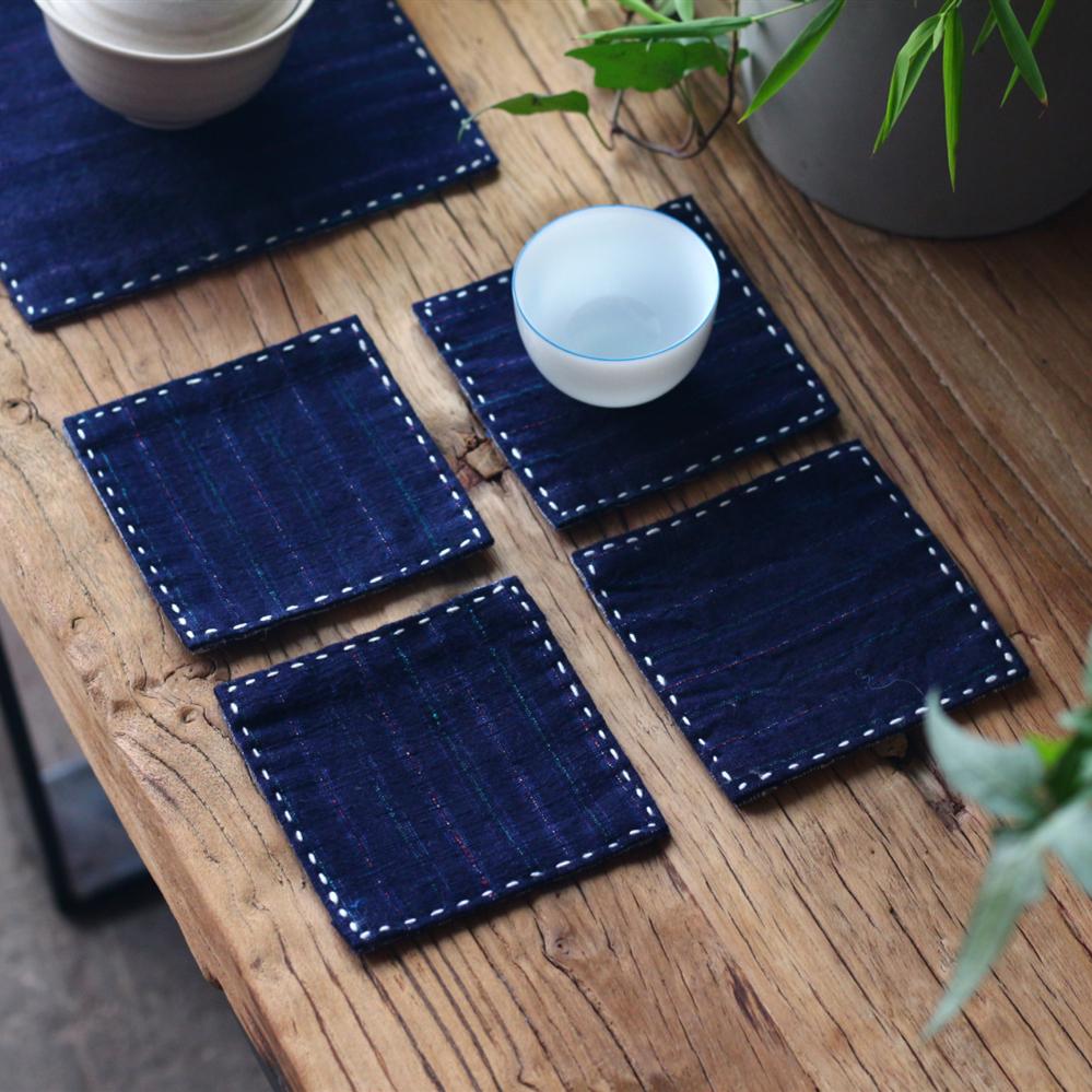 Handmade Vintage Coarse Cloth Tea Mat - Chinese Zen Style