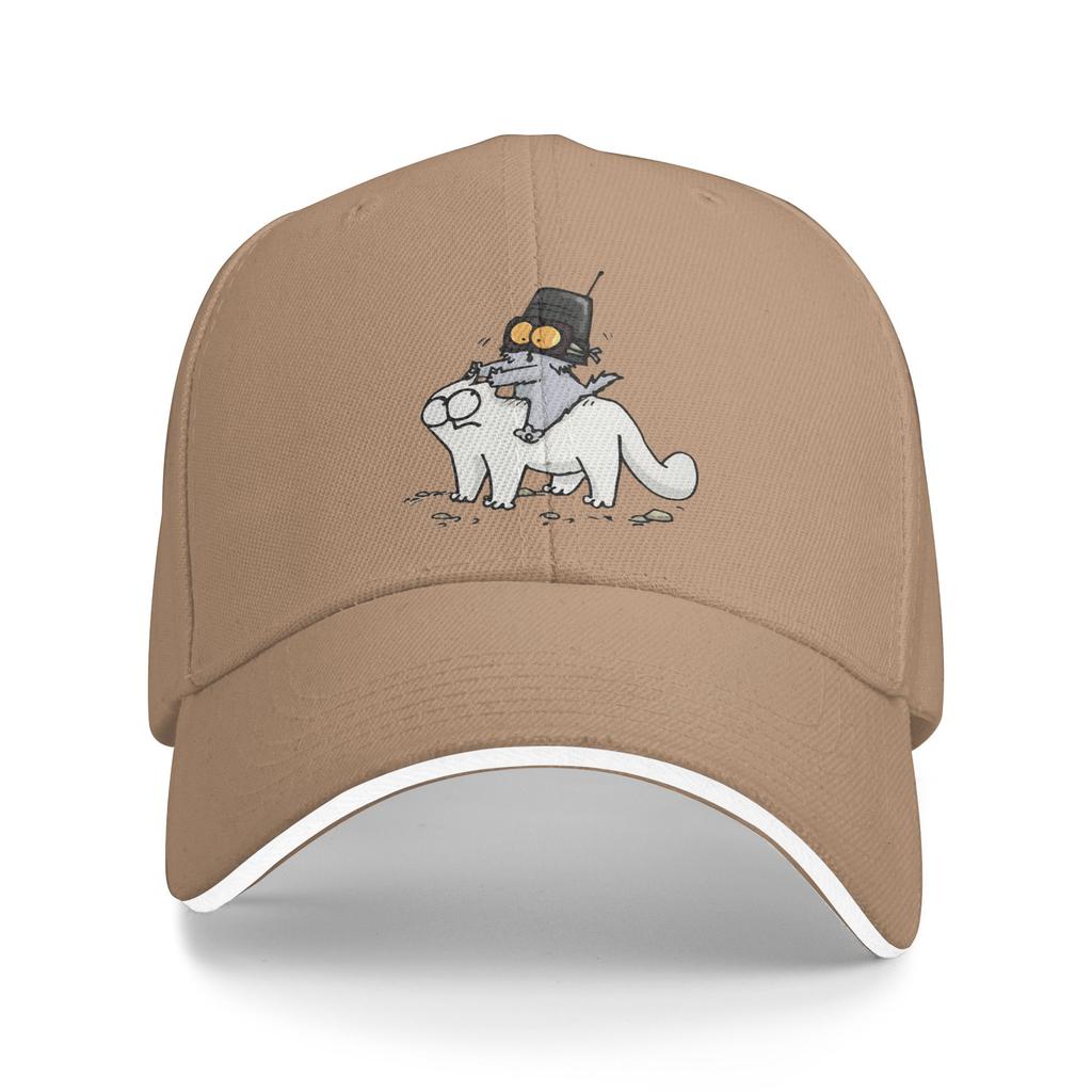 Simons Cat Baseball Cap  y2k Funny Hip Hop Hats Summer Unisex-Teens Kpop Rock Baseball Caps
