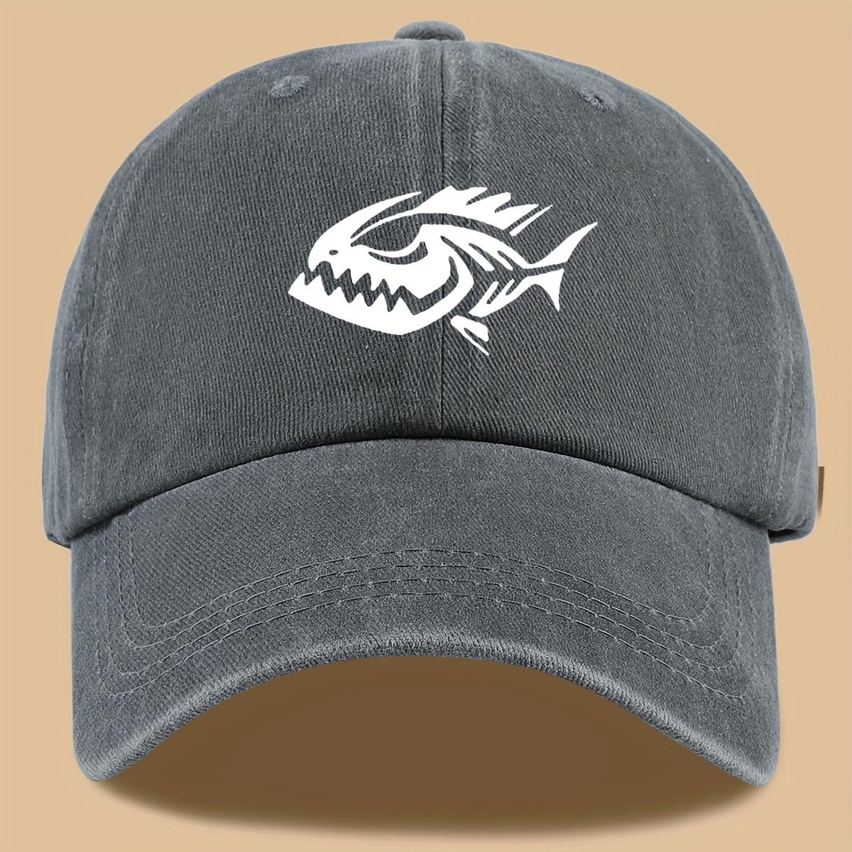 

Printed Outdoor Baseball Cap Unisex Washable Sports Cap Adjustable Sun Protection Cap сірий