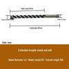 High-Speed Steel Extended Straight Shank Three-Flute End Mill, 2.5-10mm, White Steel