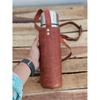 Reusable Leather Water Bottle Carrier, Unisex, Stylish, Convenient, Personalize