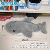 Coollooda Cute Shark Plush Pencil Small Item Makeup Stylish Fluffy Stitched Pencil Korean Large Capacity Animal Zippered Pencil Suitable for