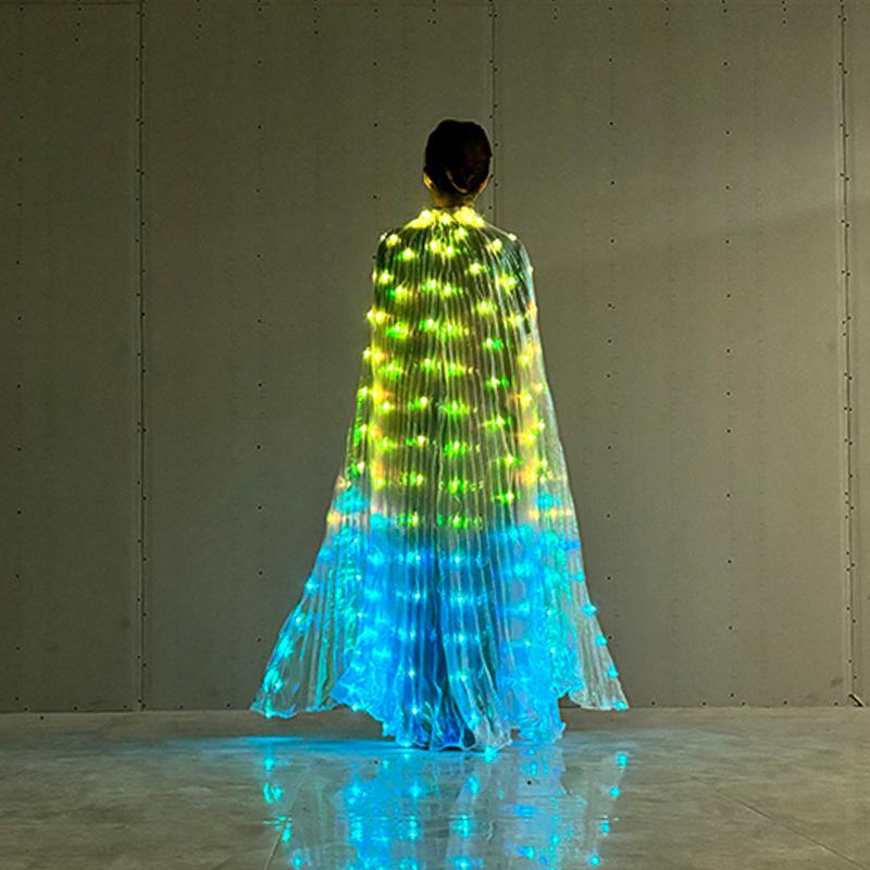 LED Luminous Butterfly Wings - Belly Dance, Fairy Costume, Catwalk Fluorescent Cloak