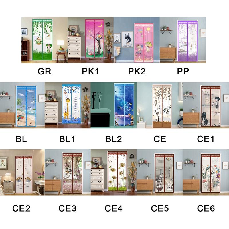 Summer Magnetic Mesh Net Anti Mosquito Insect Fly Bug Curtain Automatic Closing Door Screen Kitchen Curtain Drop Shipping