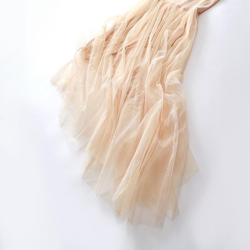 Elegant Women Summer Yarn Splicing Dress Sleeveless Boho Beach Sundress For Casual Wear