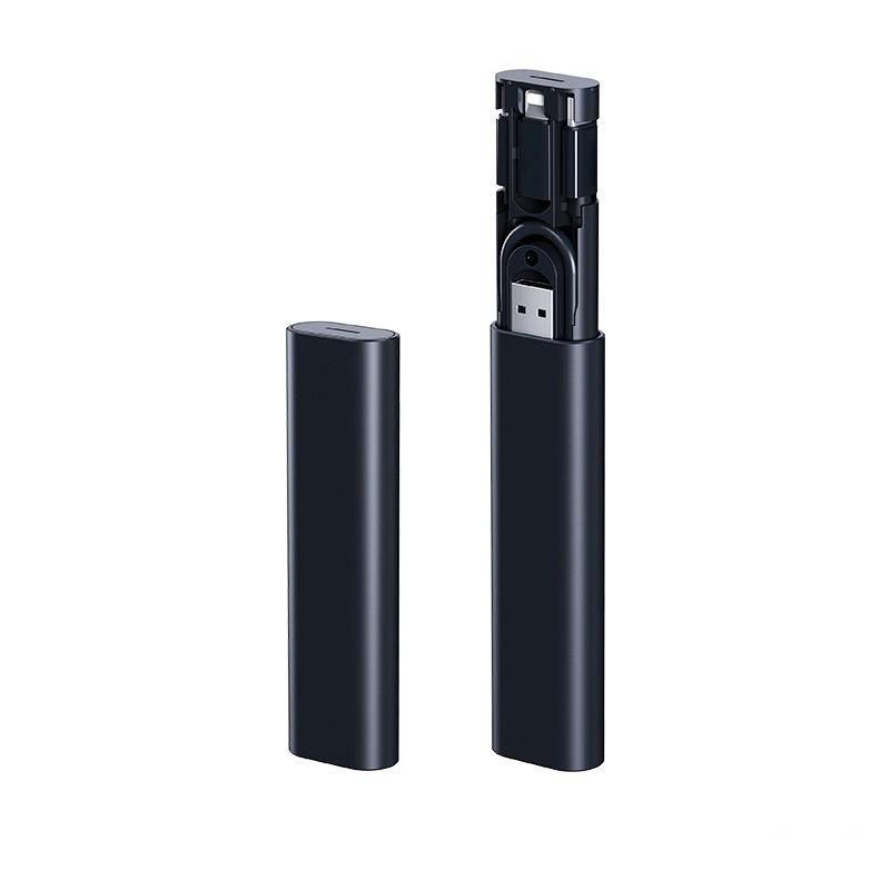 Multifunctional 60W PD Fast Charging Cable & Storage Box with Phone Stand - Portable Travel Set