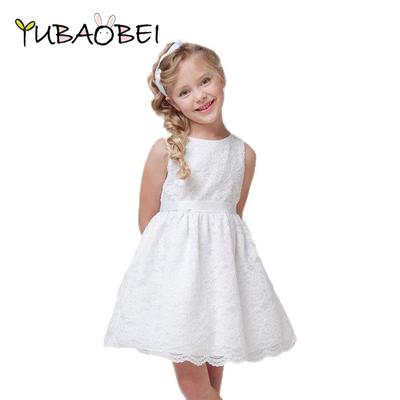 Sommer Spitze Mädchen Kleid Kinder Prinzessin Kleider Schlank Abend Party Kleider Kinder Kinder Kleidung