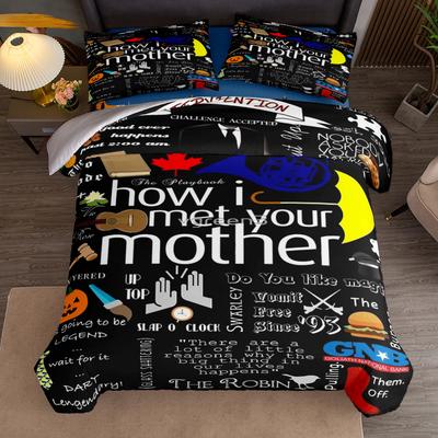 How I Met Your Mother Duvet Cover Set King Queen Double Full Twin Single Size Bed Linen Set