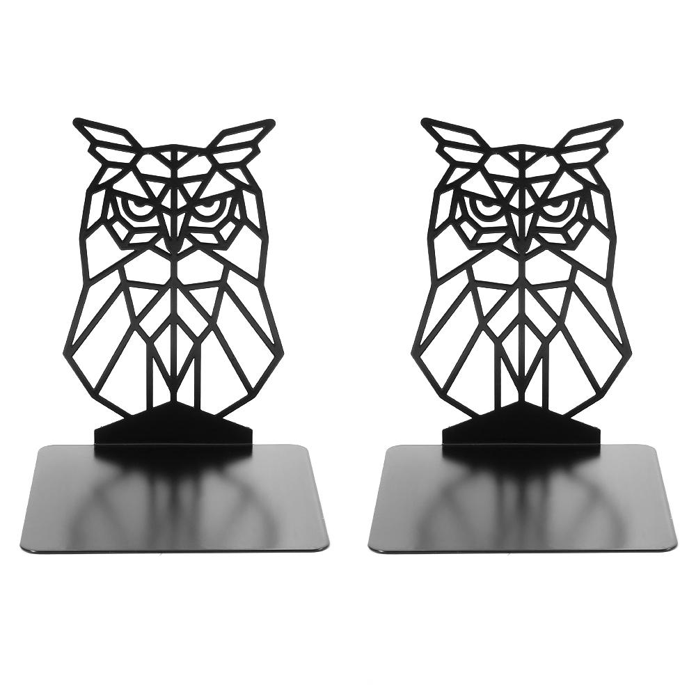 Wise Owl Book Ends For Shelves Iron Bookends Duty Bookends For Heavy Book Organizer Book Bookrack Stand Shelf Decoration