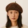 Knitted Women Berets Wool British Beanie Hat Elegant Painter Caps Winter