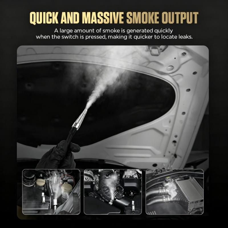 AUTOOL SDT100 Car Smoke Leak Detector EVAP Pipe Smoking Generator Pipe Leakage Analyzer Tester for 12V Vehicle,Motorcycles,Truck