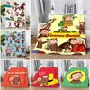 Cute Cartoon Curious George Printed Blanket Picnic Blankets Warm Blanket Soft and Comfortable Blanket Home Travel Birthday Gift