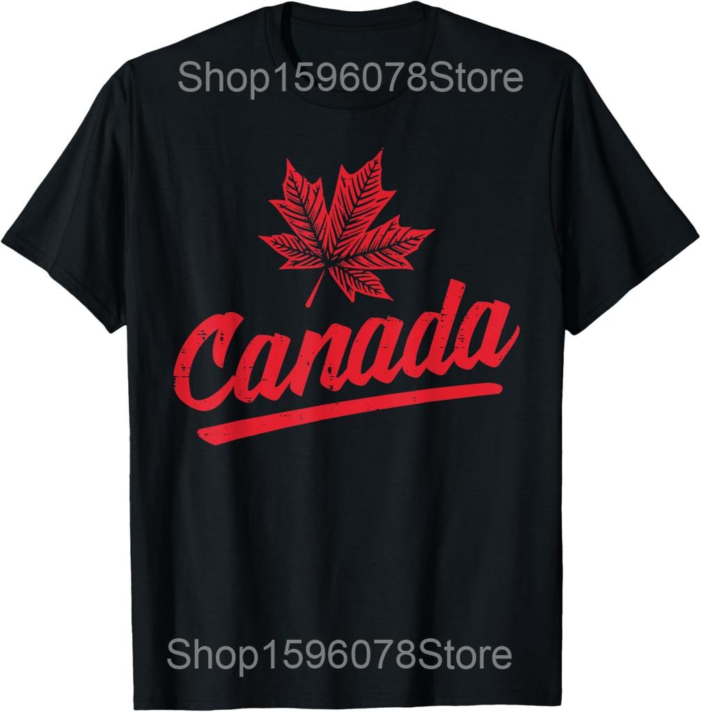 Elbows Up Canada Men Tshirt Summer Casual Funny Retro Maple Leaf Graphic Y2k Tops O Neck Short Sleeve Tees Male Clothing