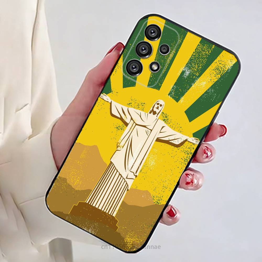 Rio C-Christ the R-Redeemer Phone Case For Samsung Galaxy A54,34,24,73,53,52,52S,04S,04E,A72 Cover