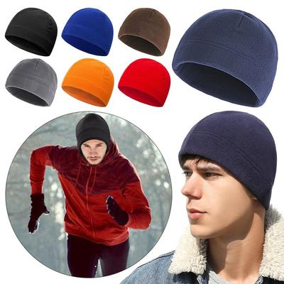 Warm Running Cycling Cap Slouchy Fleece Sports Hat Winter Running Beanie  for Men Women