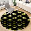 1pc Batman Symbols Office Round Area Rug, Under Office Chairs Bedroom Living Room Home Decor, Room Deco, Available in Various Sizes