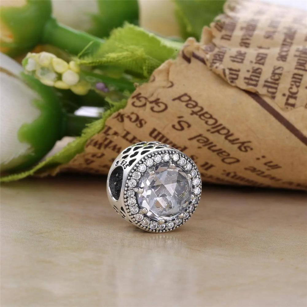 925 Silver Football Flower Ice Snow Round Beads Charm for Pendant Bracelet Necklace Jewelry Making DIY Gift