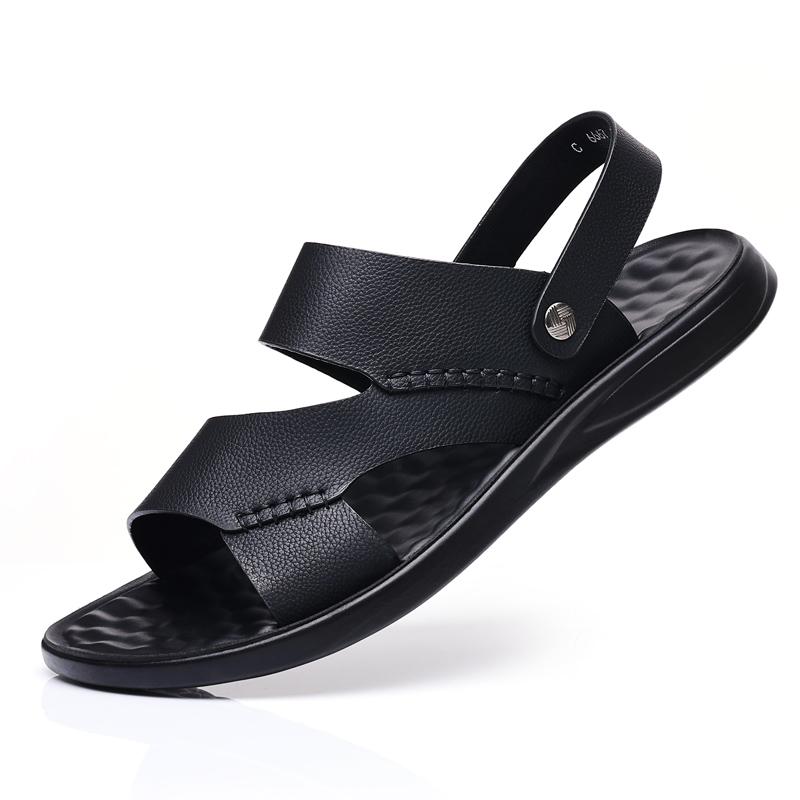 Summer Men's Business Sandals Massage Sole Men's Leather Sandals Outdoor Beach Sandals Factory Direct Sales designer sandals