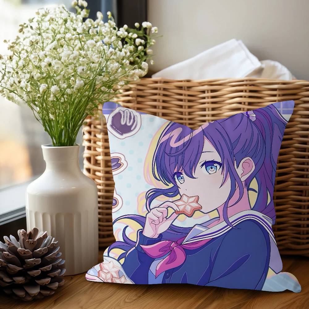 A-Asahina M-Mafuyu Cushion Cover Car Throw Pillow Case For Sofa Car Christmas Gift 40x40cm 45x45cm