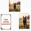 30x18 Cm Retro-style Customizable Wooden Sign with the Text "Customize Your Picture" for Home Cafe or Commercial Wall Decoration