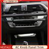 Auto Zentrale Steuerung Klimaanlage AC Taste Panel Abdeckung Trim für BMW X3 G01 2018 - X4 G02 2018 - 
