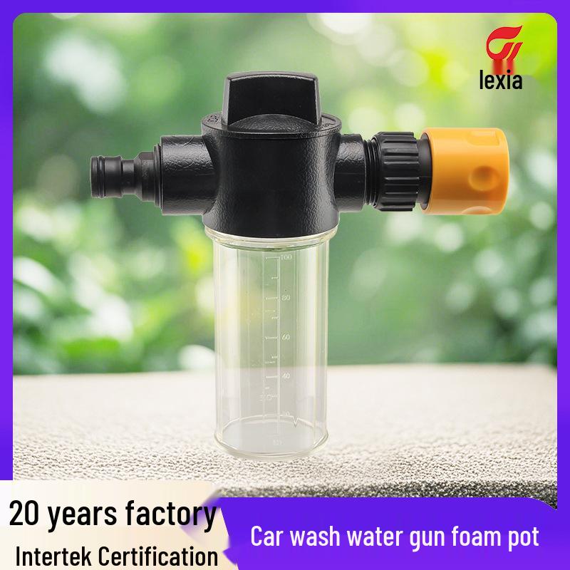 

Car Wash Foam Sprayer Water Gun Set for Hose & Flower Watering Plastic Connector Foam Pot