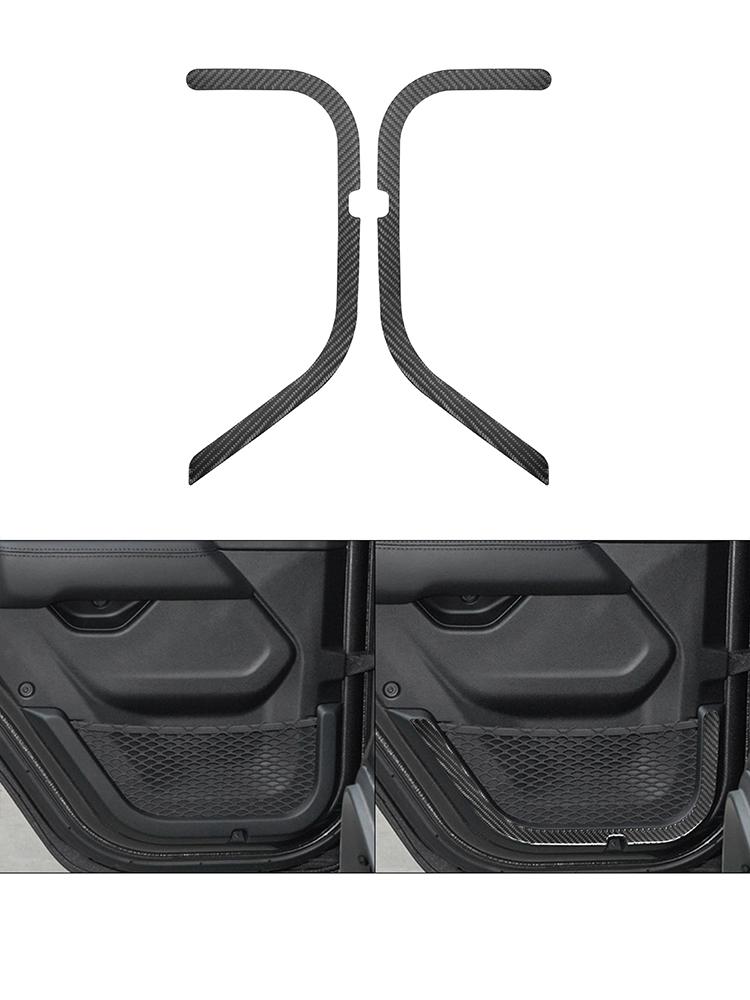 For Jeep Wrangler JL 2018-2023 Gladiator 2020-2023 Car Interior Button Panel Decoration Protection Carbon Fiber Sticker