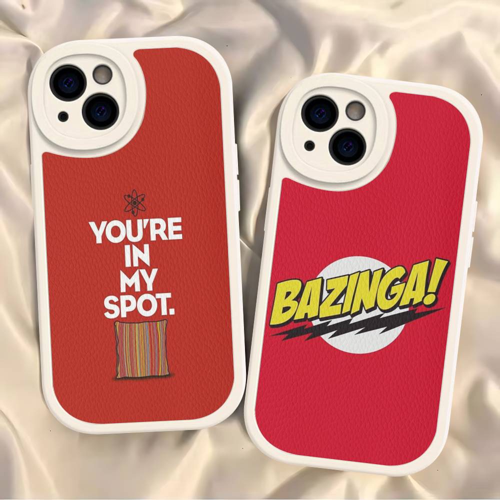 TV S-Shows The Bigs Bang Theory Sheldon Leather Phone Case For Iphone 16 15 14 Plus 13 12 11 Pro Max Case