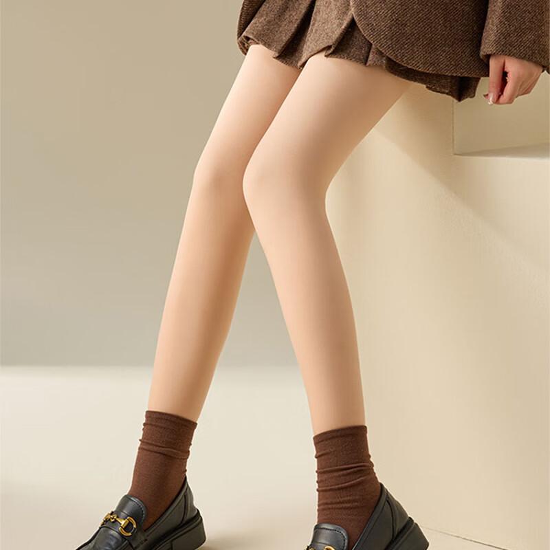 Langsha Thermal Fleece Lined Bare Leg Illusion Tights