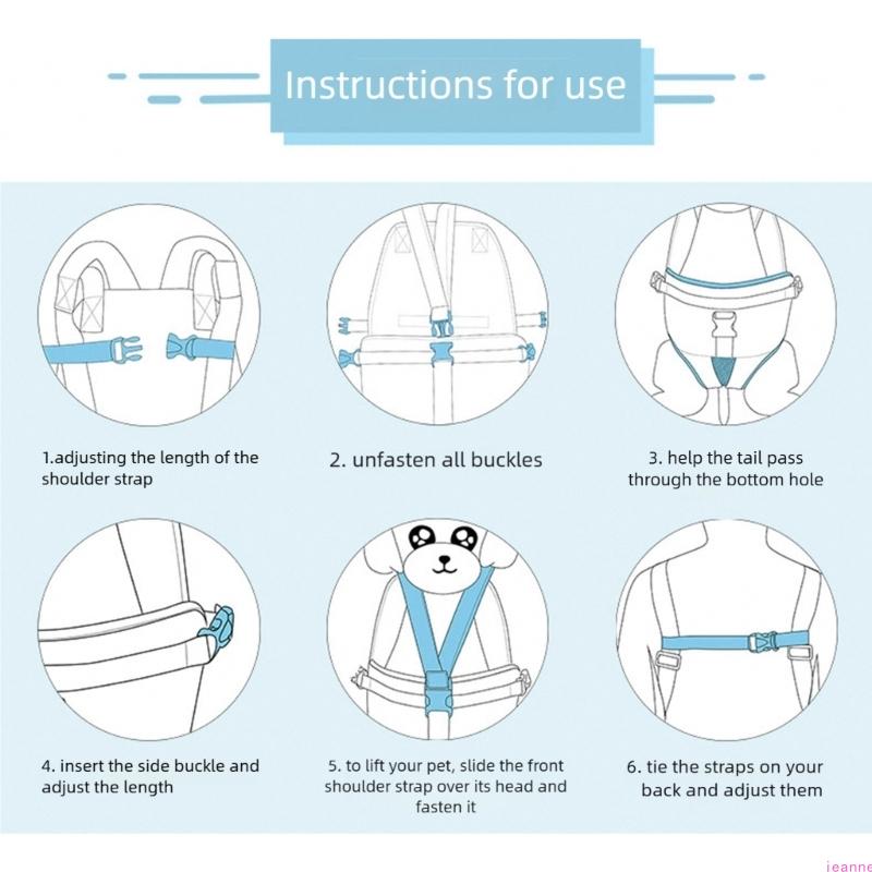 Atmungsaktive Brust-Haustierträger mit verstellbarem Gurt Langlebigkeit Outdoor-Haustier-Brustrucksäcke für kleine Hunde und Katzen