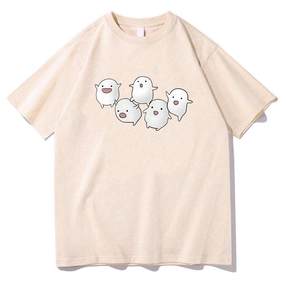 Warawara The Boy and Heron T-shirts Short Sleeve Cotton Girls Tee-shirt Japanese Anime Cartoon Graphic Tshirts Kawaii Print Tees Unisex