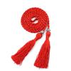 Ethnic Women Braided Knot Tassel Belt Waistband Skinny Thin Waist Rope Strap