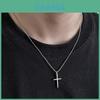 Cross Pendant Necklace Titanium Steel Minimalist Chain For Men Women